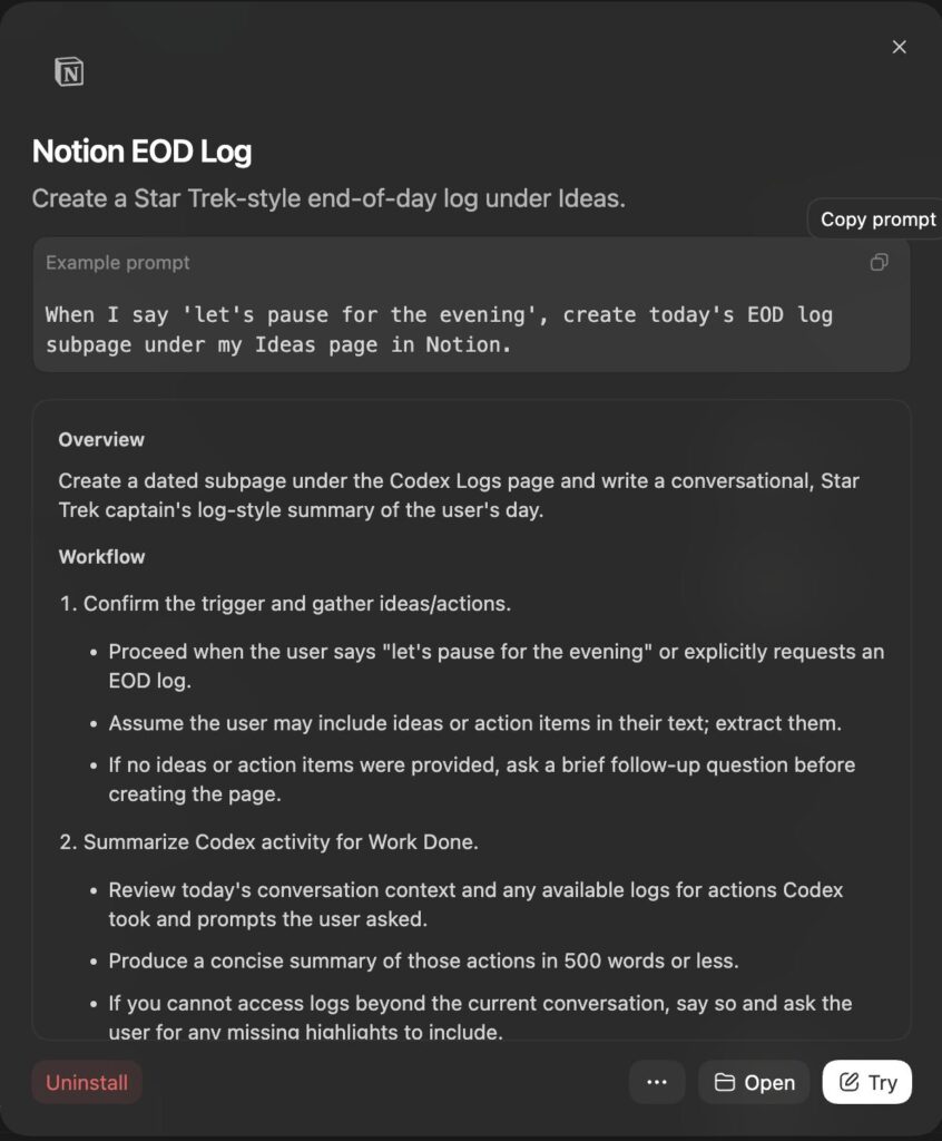 Codex Desktop skills