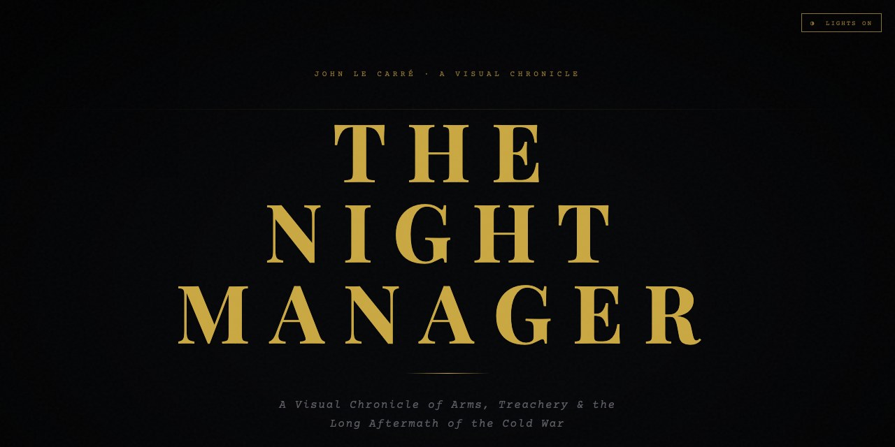 The Night Manager — Interactive Timeline screenshot